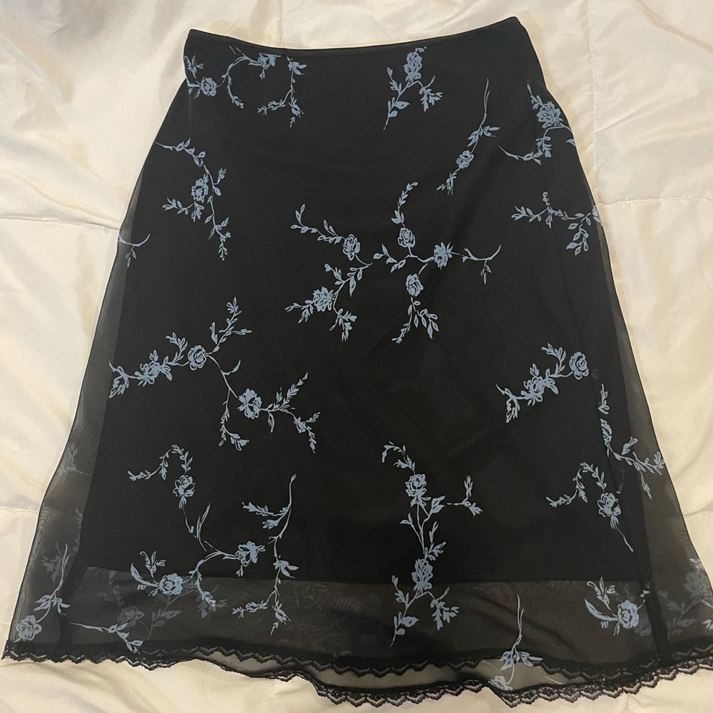 Midi floral skirt